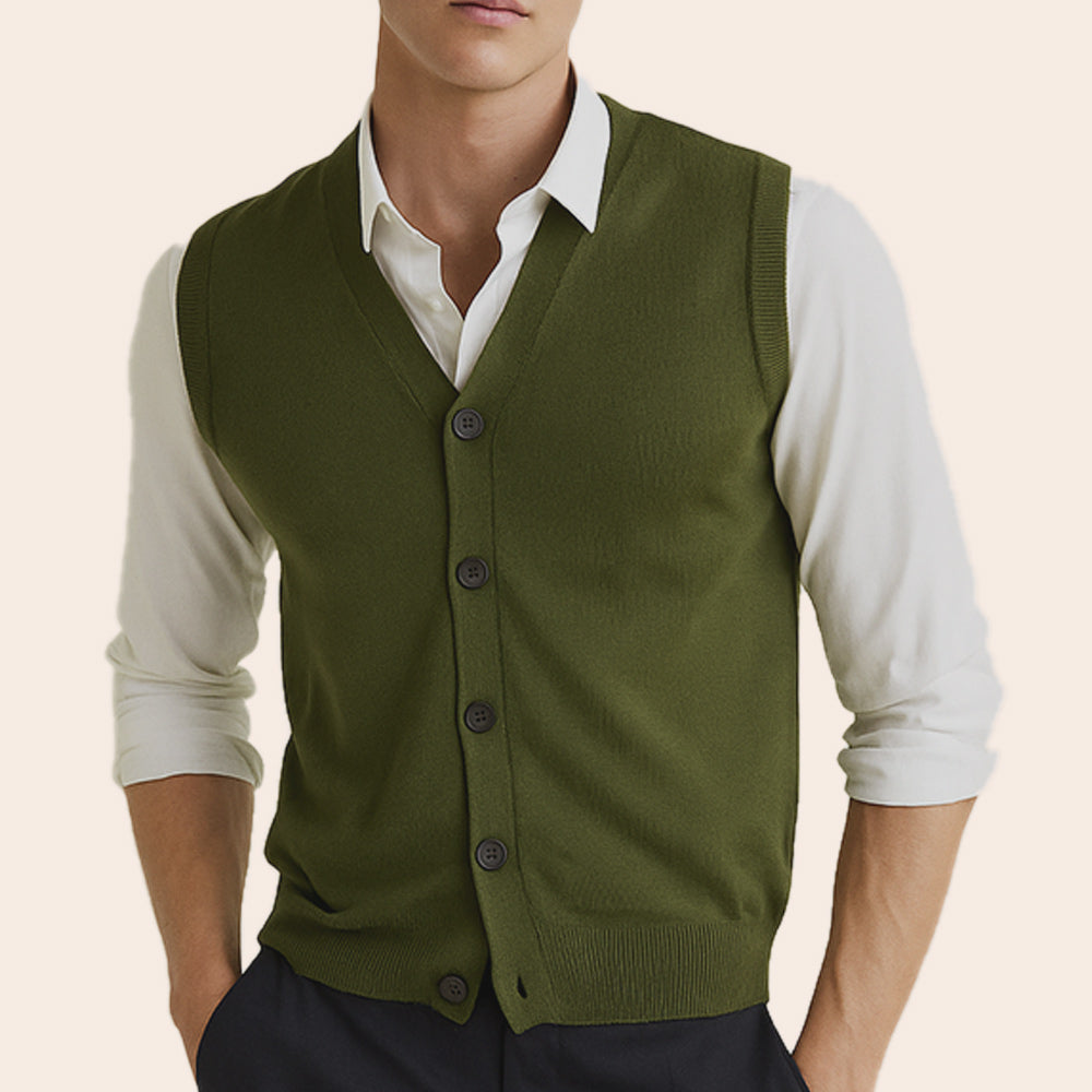 Men's Cardigan (LW-068|VNK/SLL)