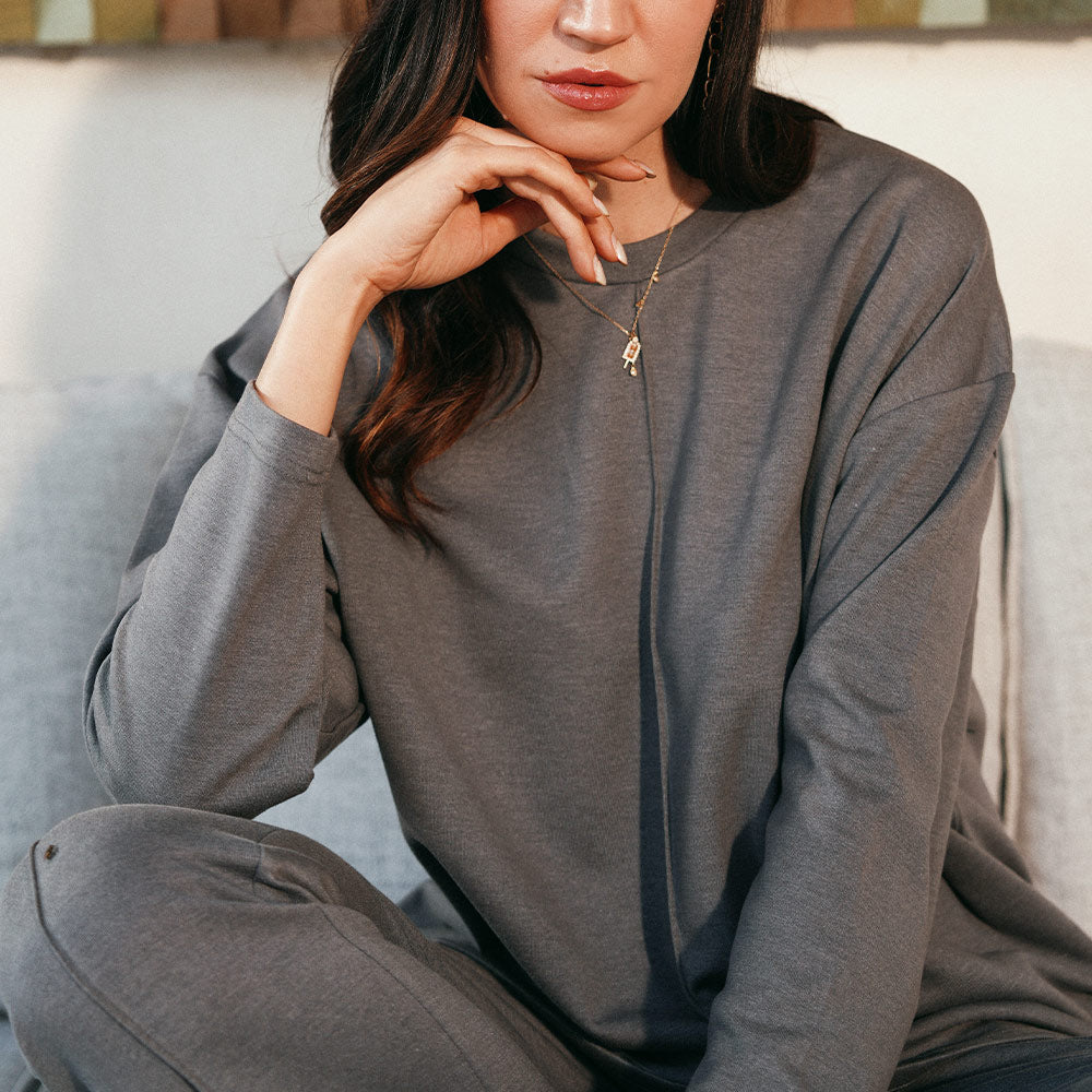 Women's Lyocot Crewneck Sweatshirt (JRCSS-11|1814/SPT)