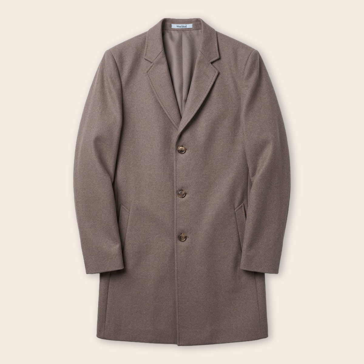 Men's Wool Blend Half Coat (LBL-40|NCH)