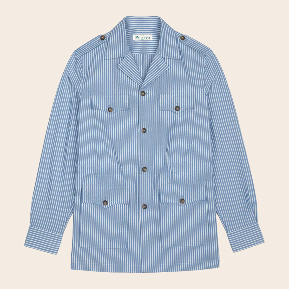Men's Pure Linen Bush Coat (LINC-64|BCT/DSG)