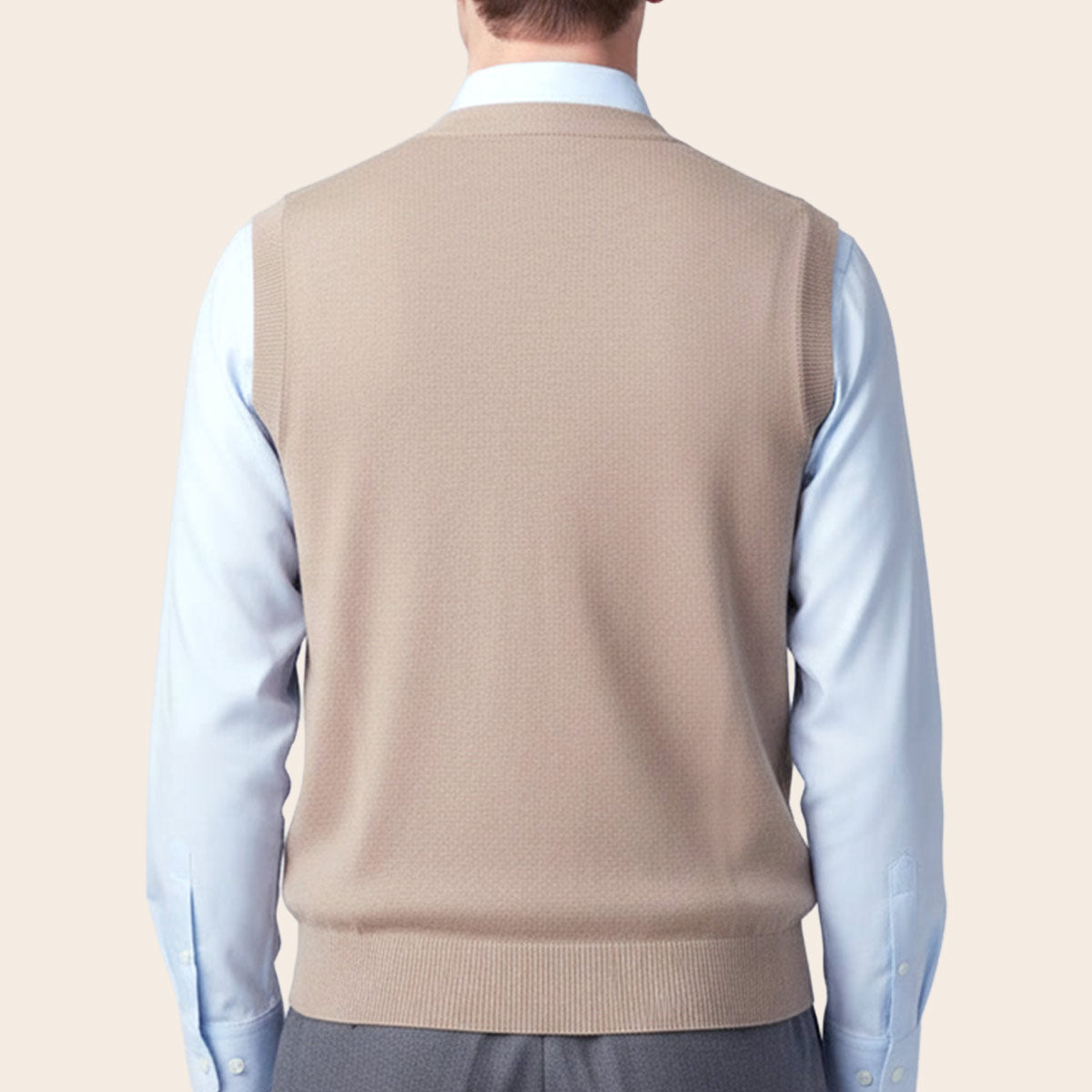 Men's Club Merino Cardigan (WPT-838|VNK/SLL)