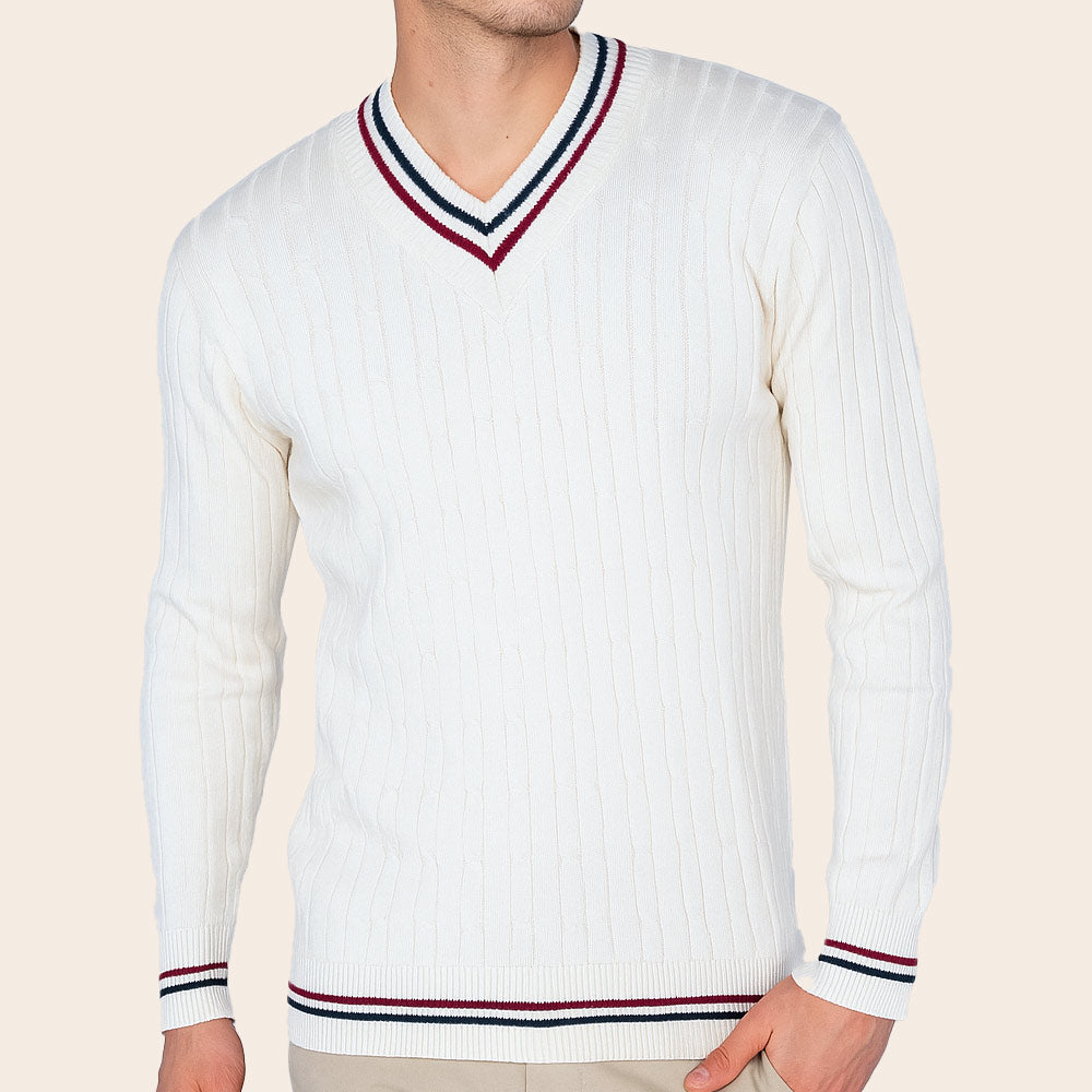 Men's Sweater (ECRU-26/2|OXF/CKT)