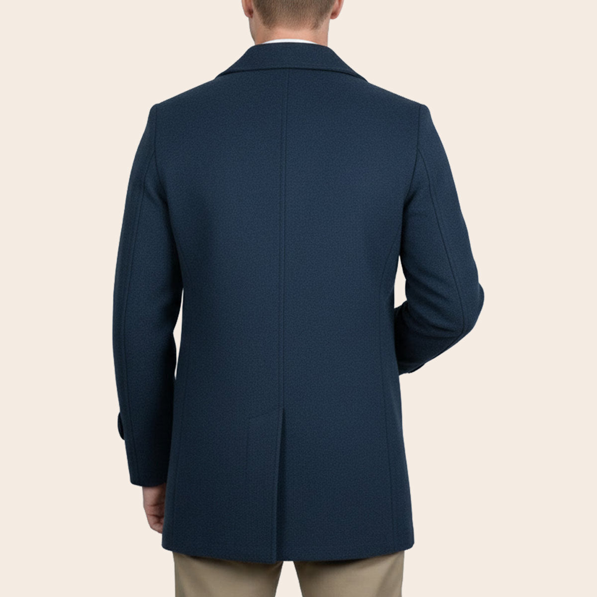 Men's Wool Blend Half Coat (LBL-34|MCT)