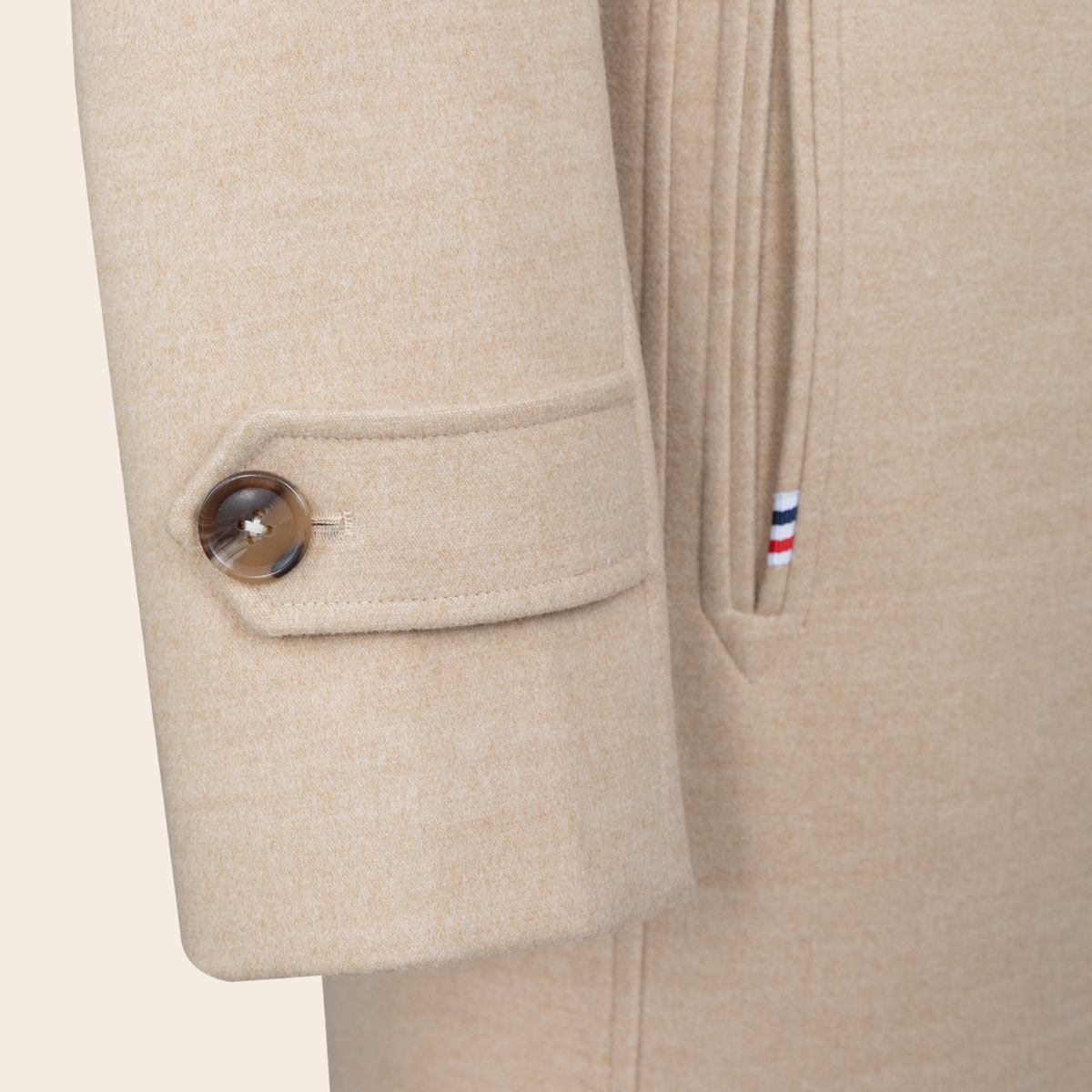 Men's Wool Blend Half Coat (LBL-31|MCT)