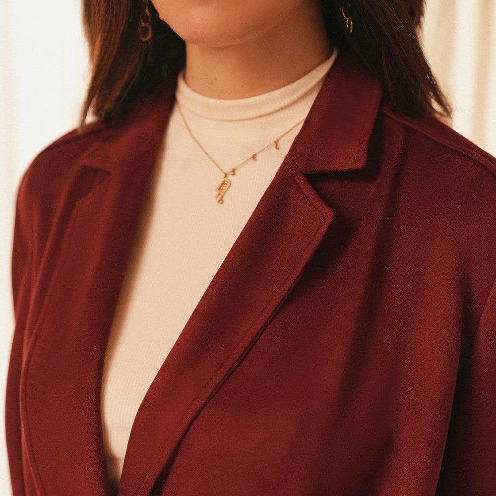 Women's Veloura Belted Half Coat (ORGSUD-5|1816)