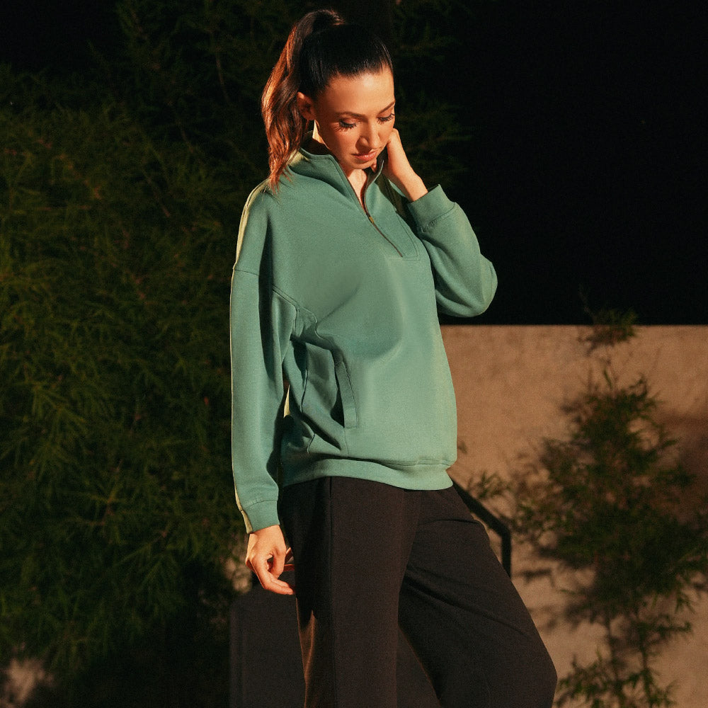 Women's Lyocot Longline Sweatshirt (JRCSS-7|U3467)