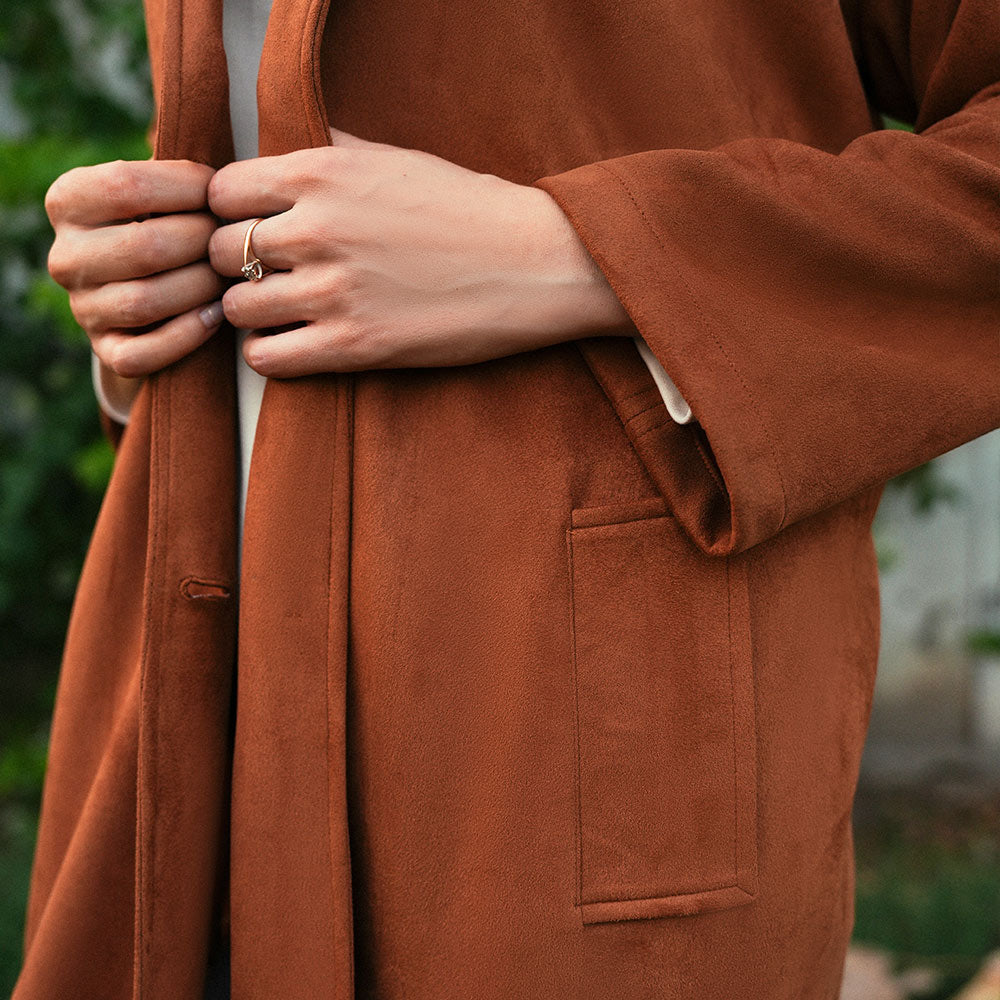 Women's Veloura Long Coat (ORGSUD-1|1815)