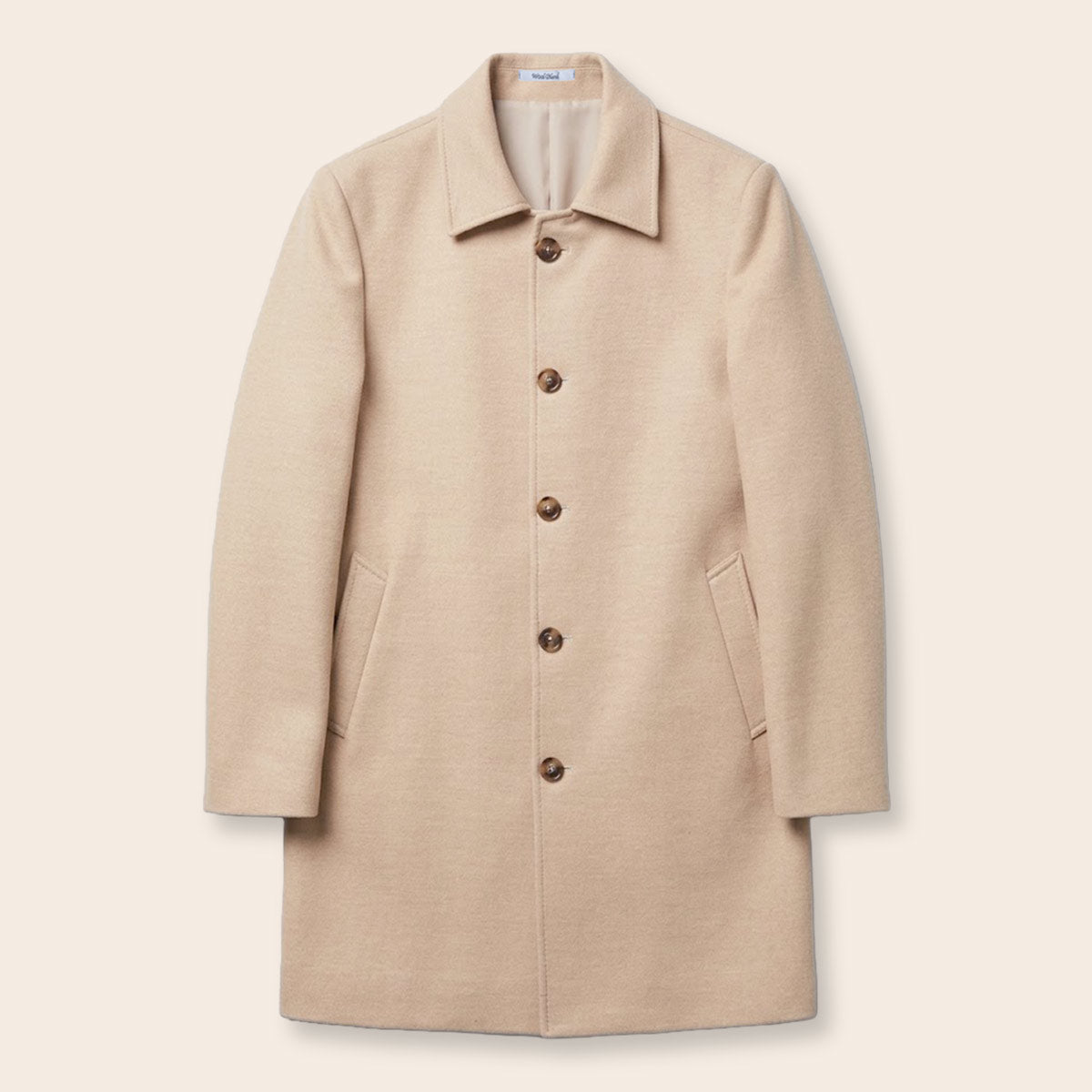Men's Wool Blend Half Coat (LBL-31|CLR)