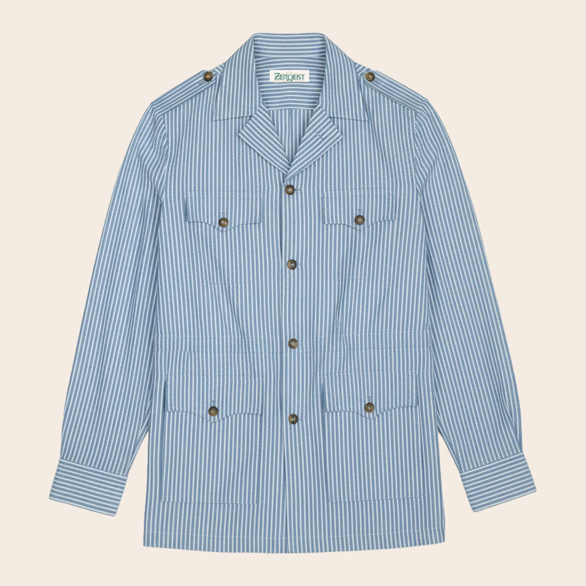 Men's Pure Linen Bush Coat (LINC-65|BCT/DSG)