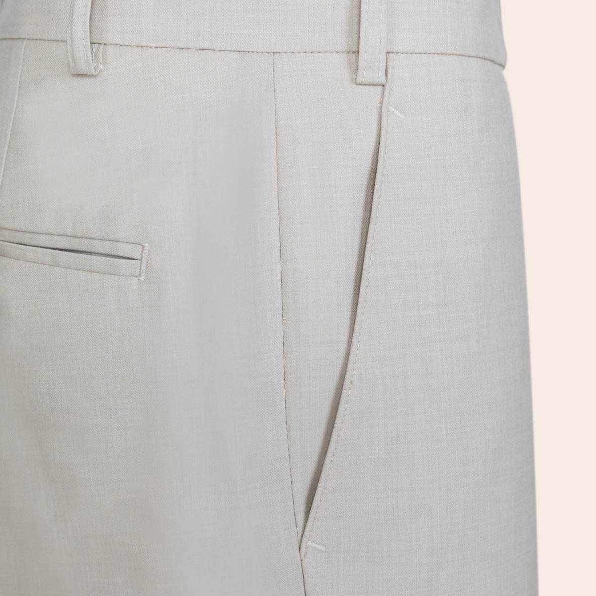 Men's Wool Rich Blend Trouser (STR-85|PTL)