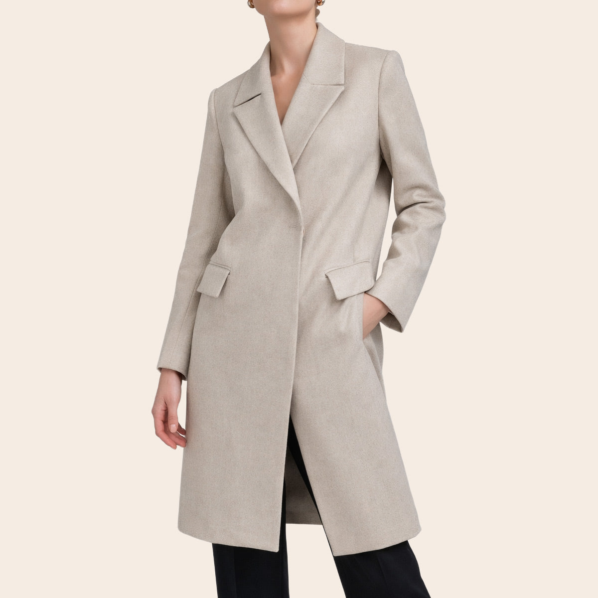 Women's Over Coat (KNT-96|1801)