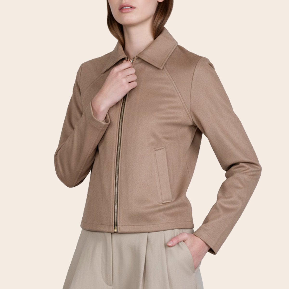 Women's Suede Jacket (ORGSUD-8|1807)