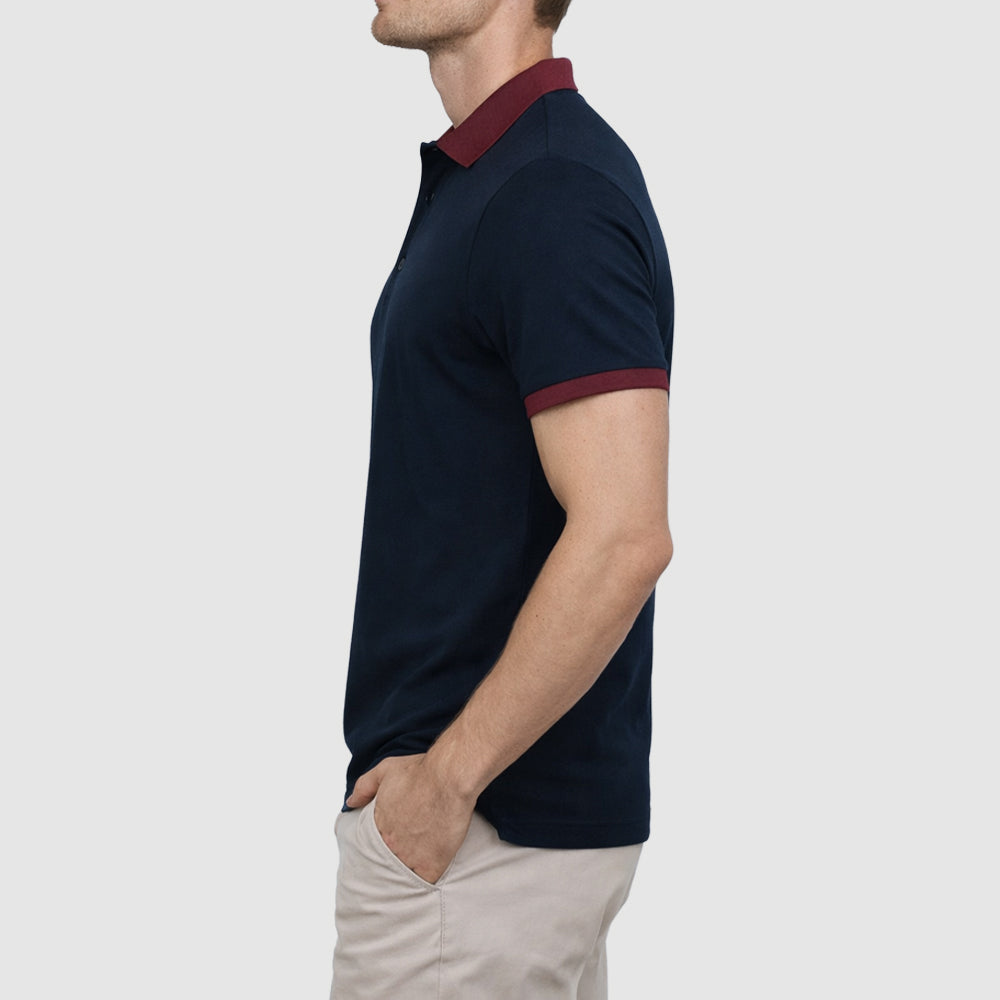 Men's Cotton Stretch Pique Golf Polo (PKPCG-8/6|PKT/HSL)