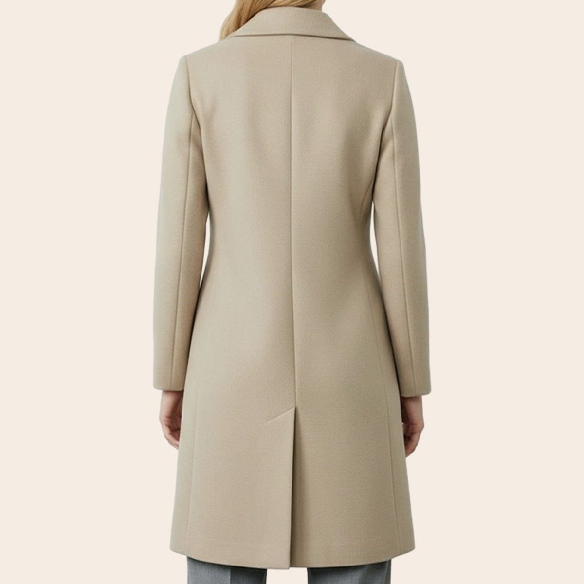 Women's Feather Form Half Coat (KNT-112|1114)