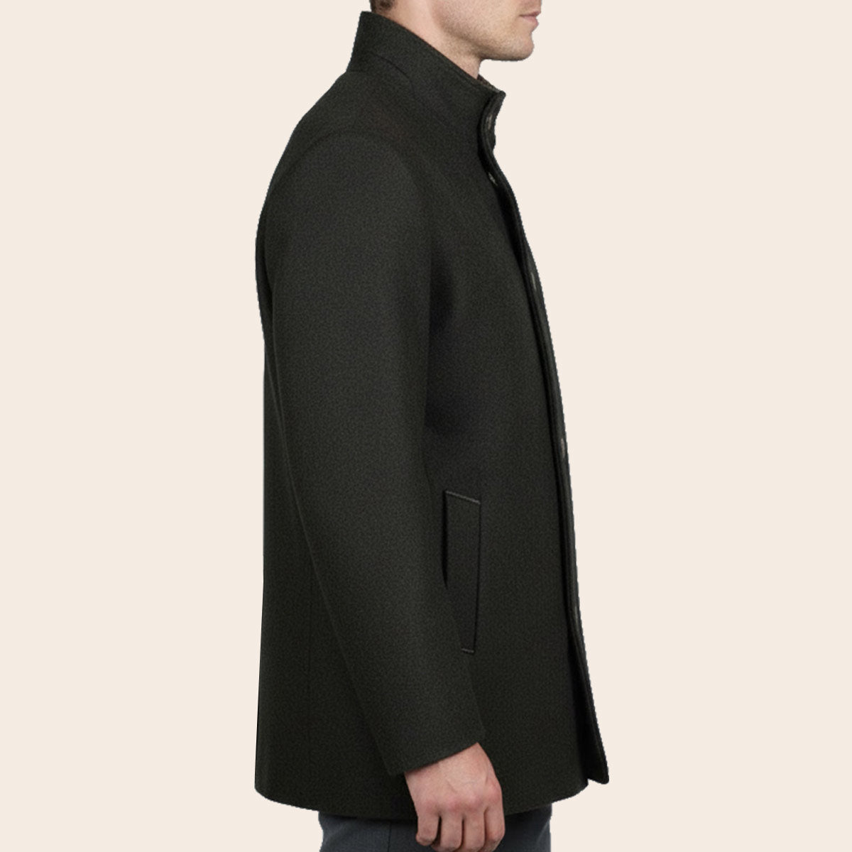 Men's Wool Blend Zipper Jacket (LBL-32|ZJ1)