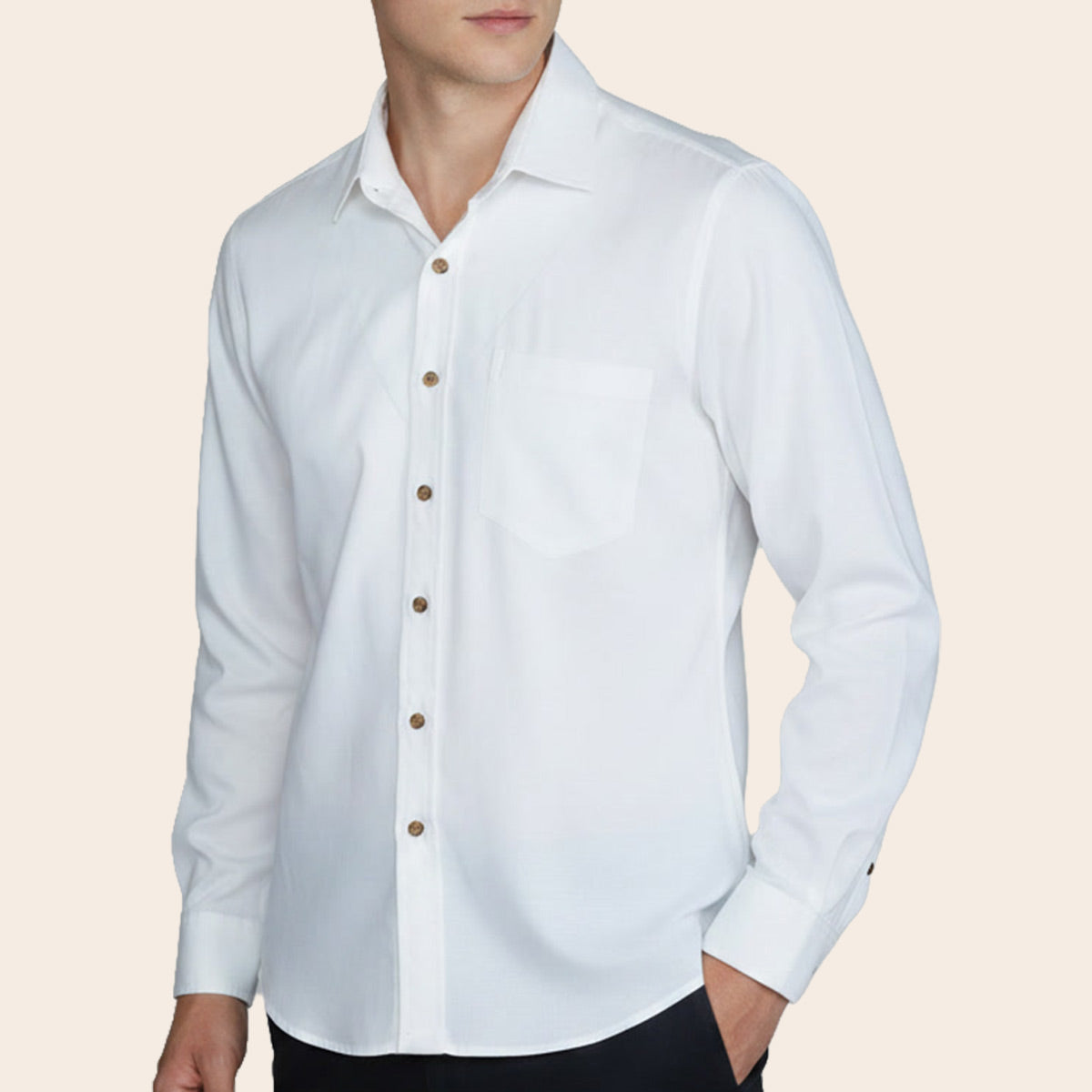 Men's Linen Fluer Bushirt (LINCFR-41|CLR/FSL)