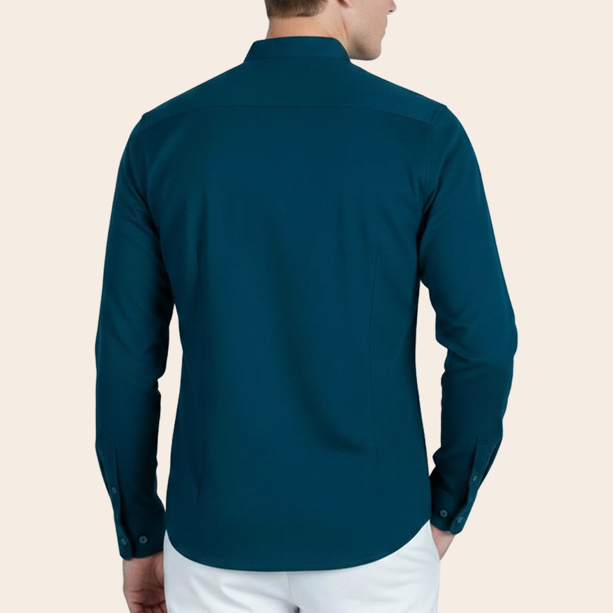 Men's Cotton Polyester Elastane Shirt (PKPCG-10|BND/SB1)