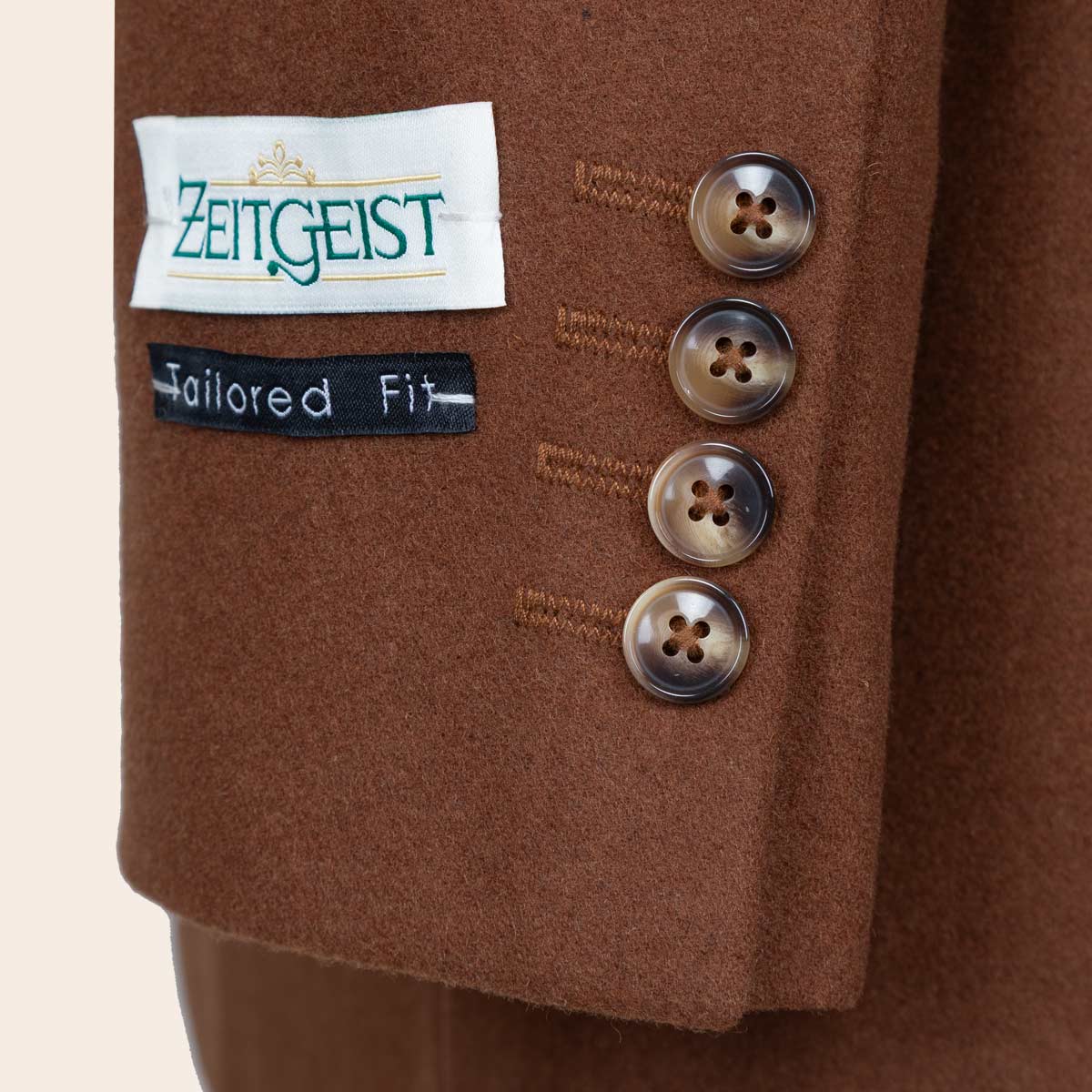 Chocolate brown men's formal jacket