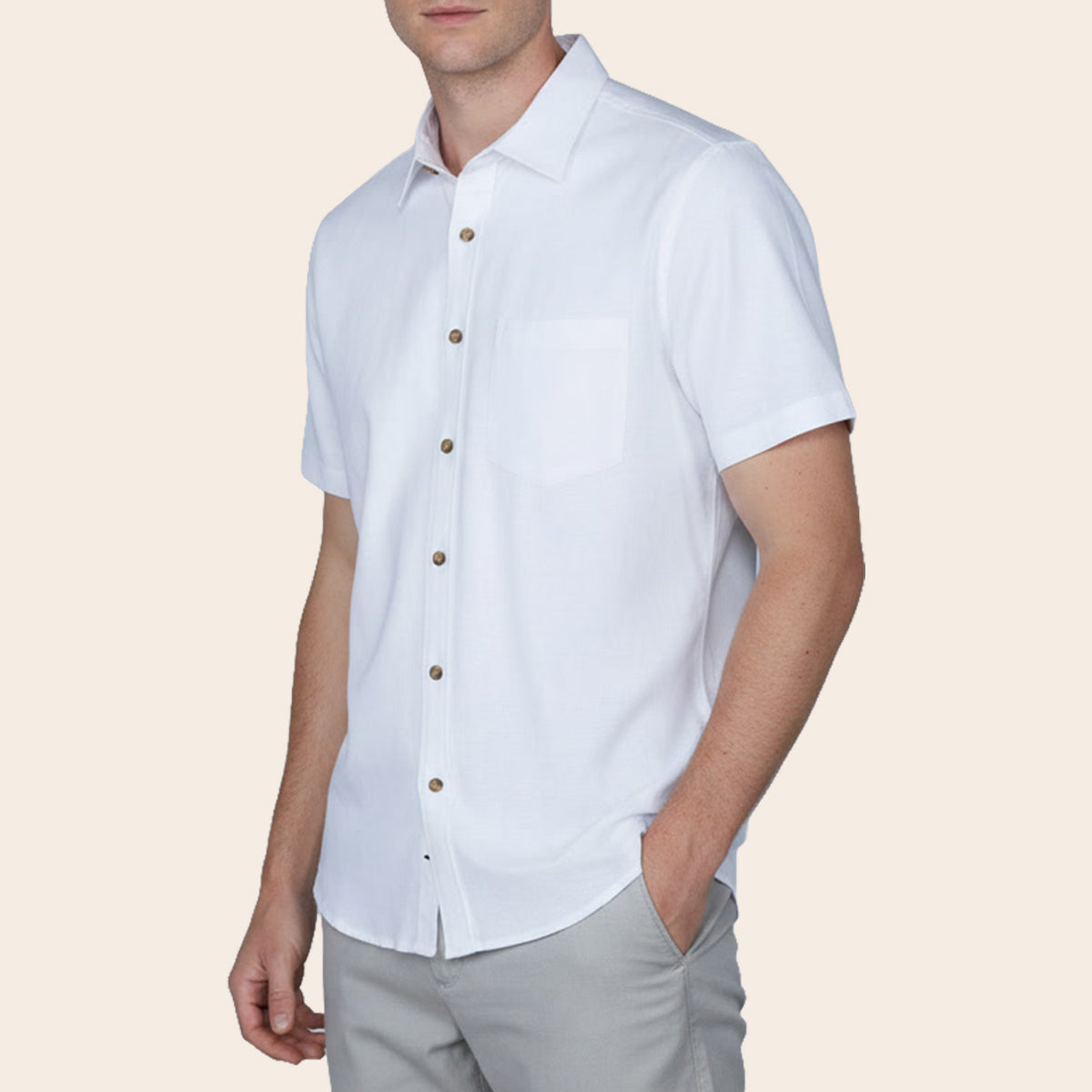 Men's Linen Fluer Bushirt (LINCFR-41|HSP/REG)
