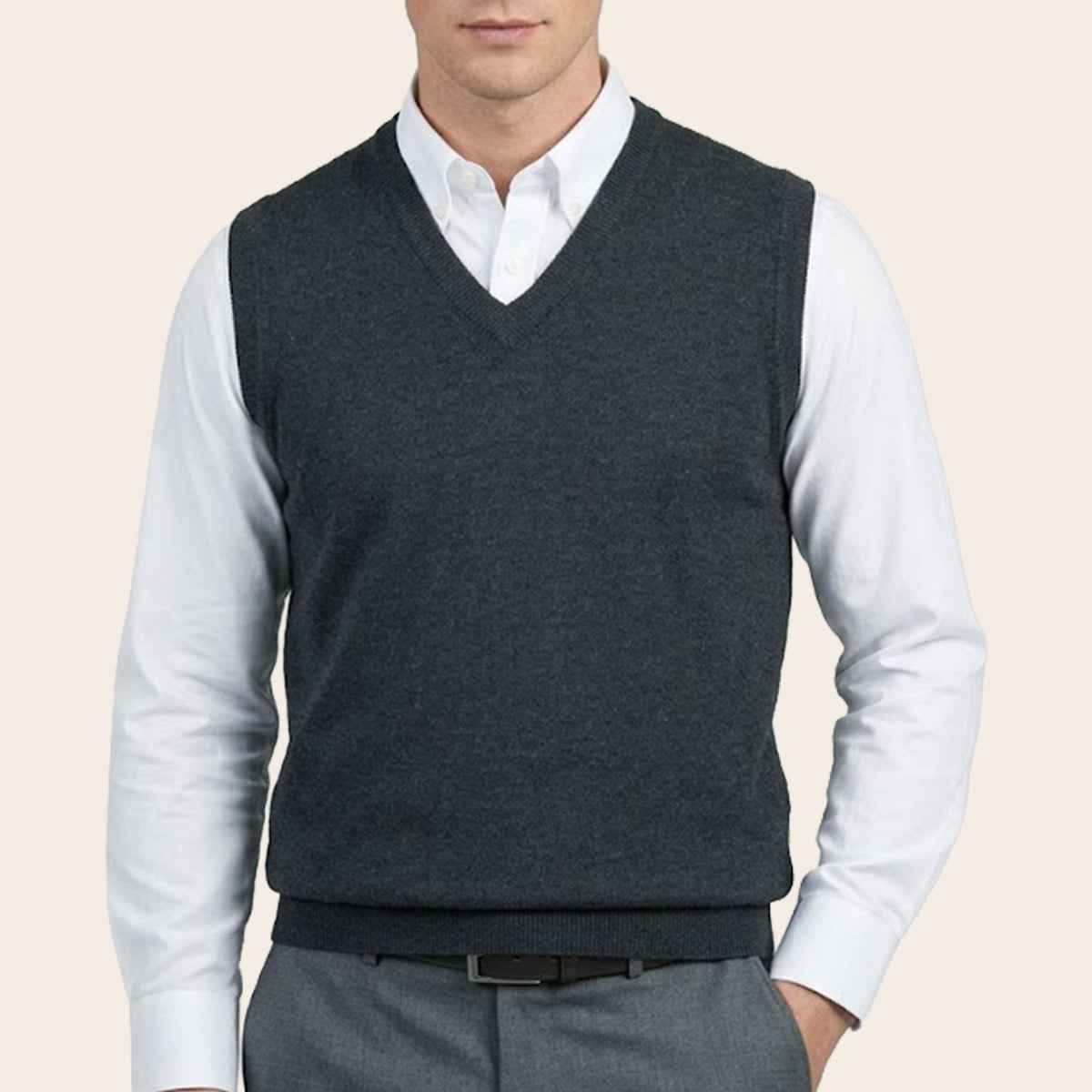 Men's Club Merino Sweater (WPT-805|VNK/SLL)