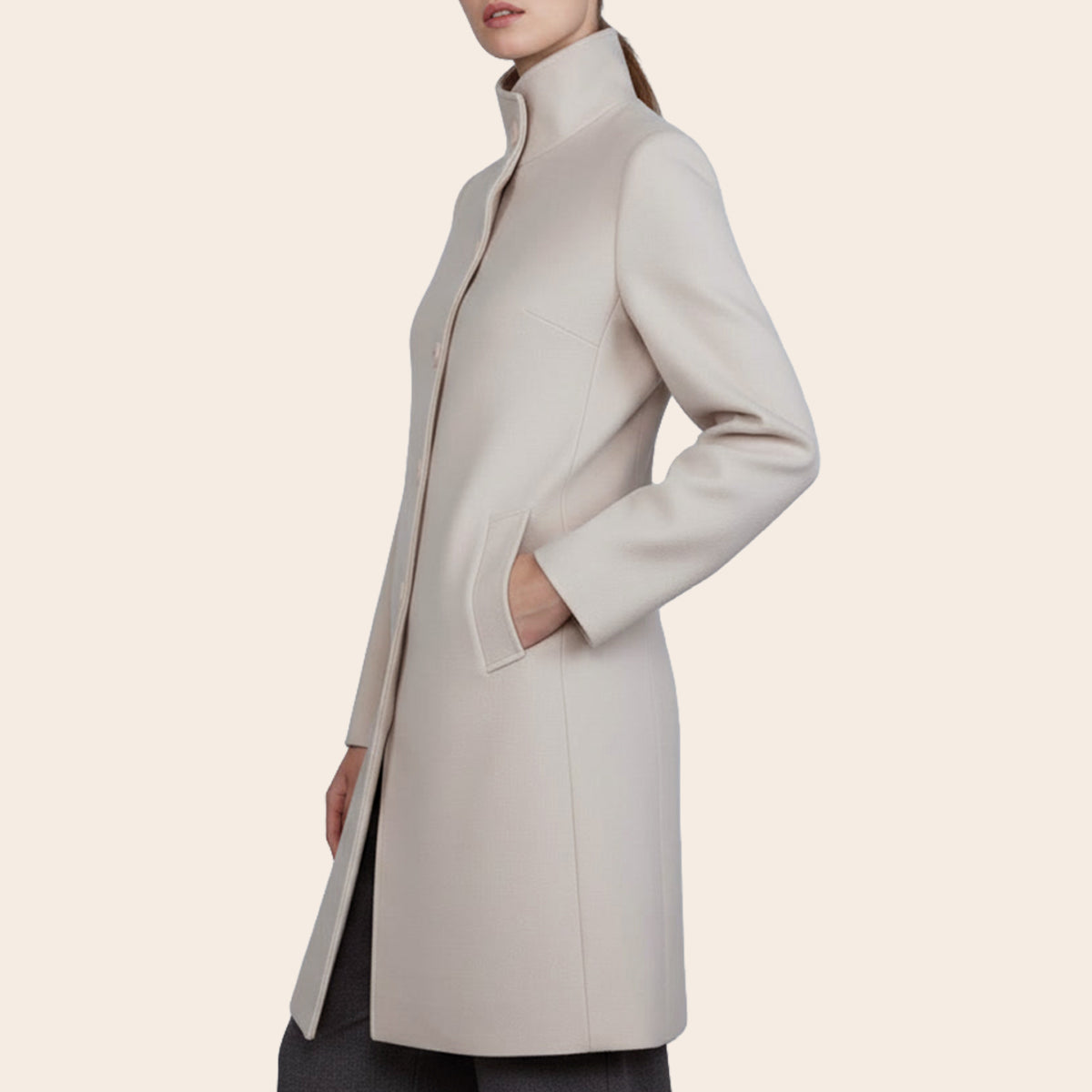 Women's Blazer Fabric Half Coat (ORGBLF-11|B1027)