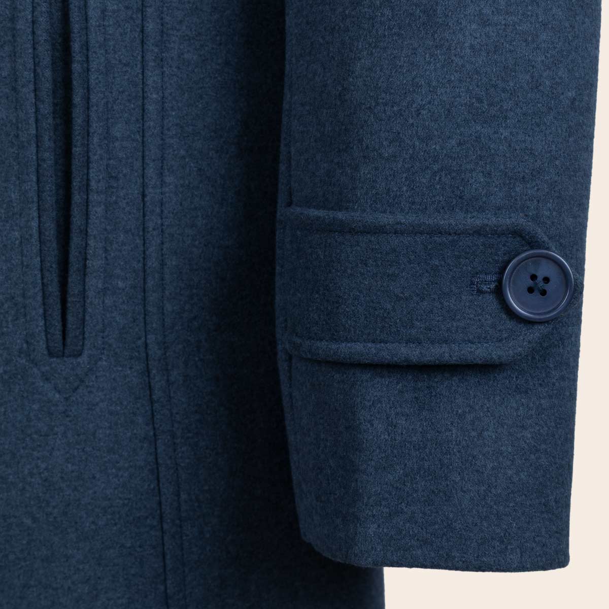 Men's Wool Blend Half Coat (LBL-34|MCT)