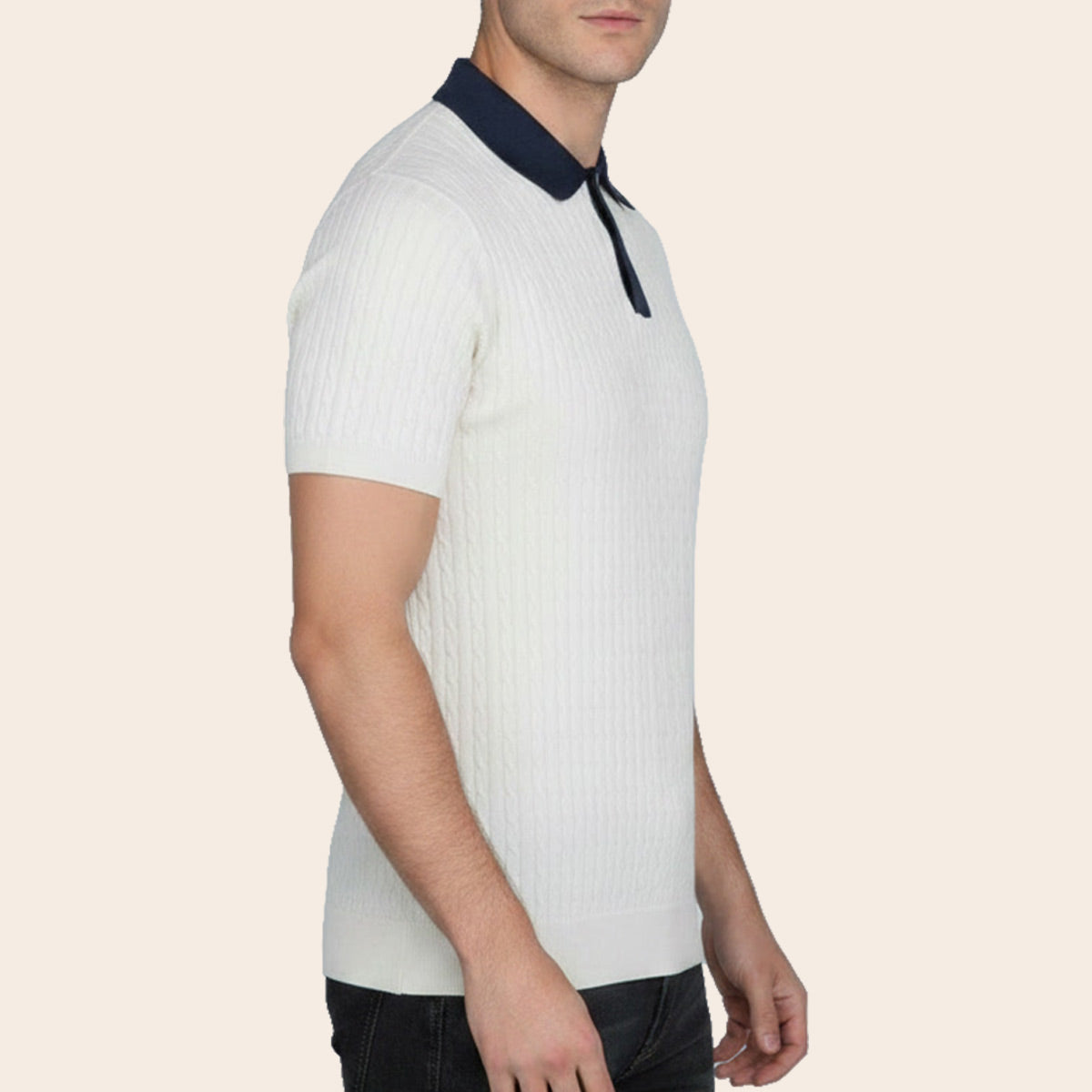 Men's Polo Shirt (ECRU-26/2-CTSL-32|SKT/PLO)