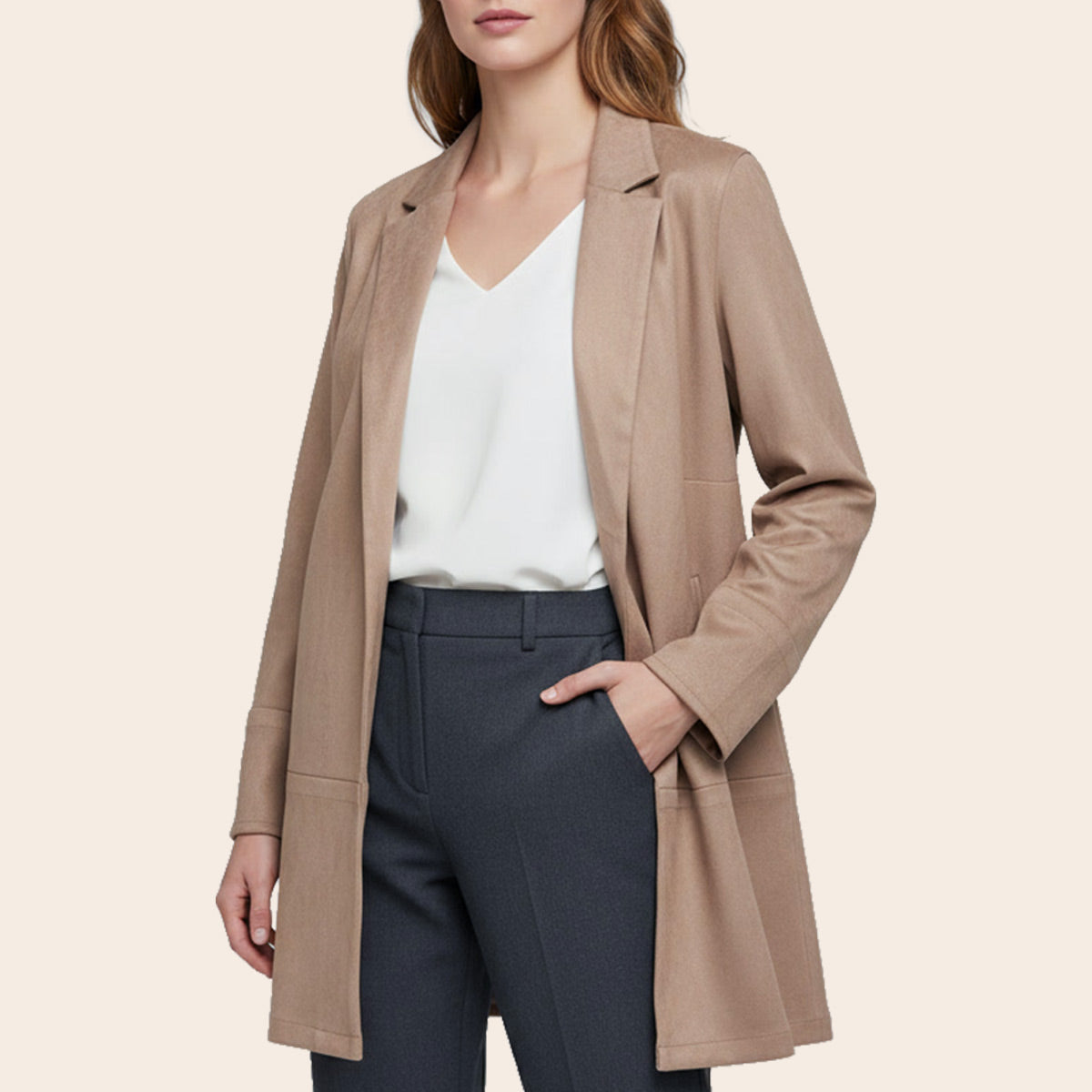 Women's Suede Jacket (ORGSUD-8|1107)