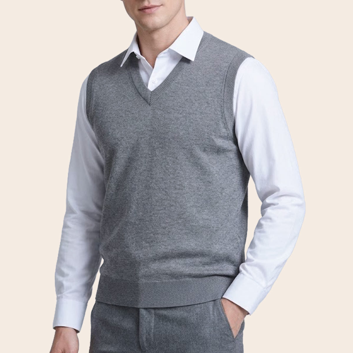 Men's Club Merino Sweater (WPT-807|VNK/SLL)