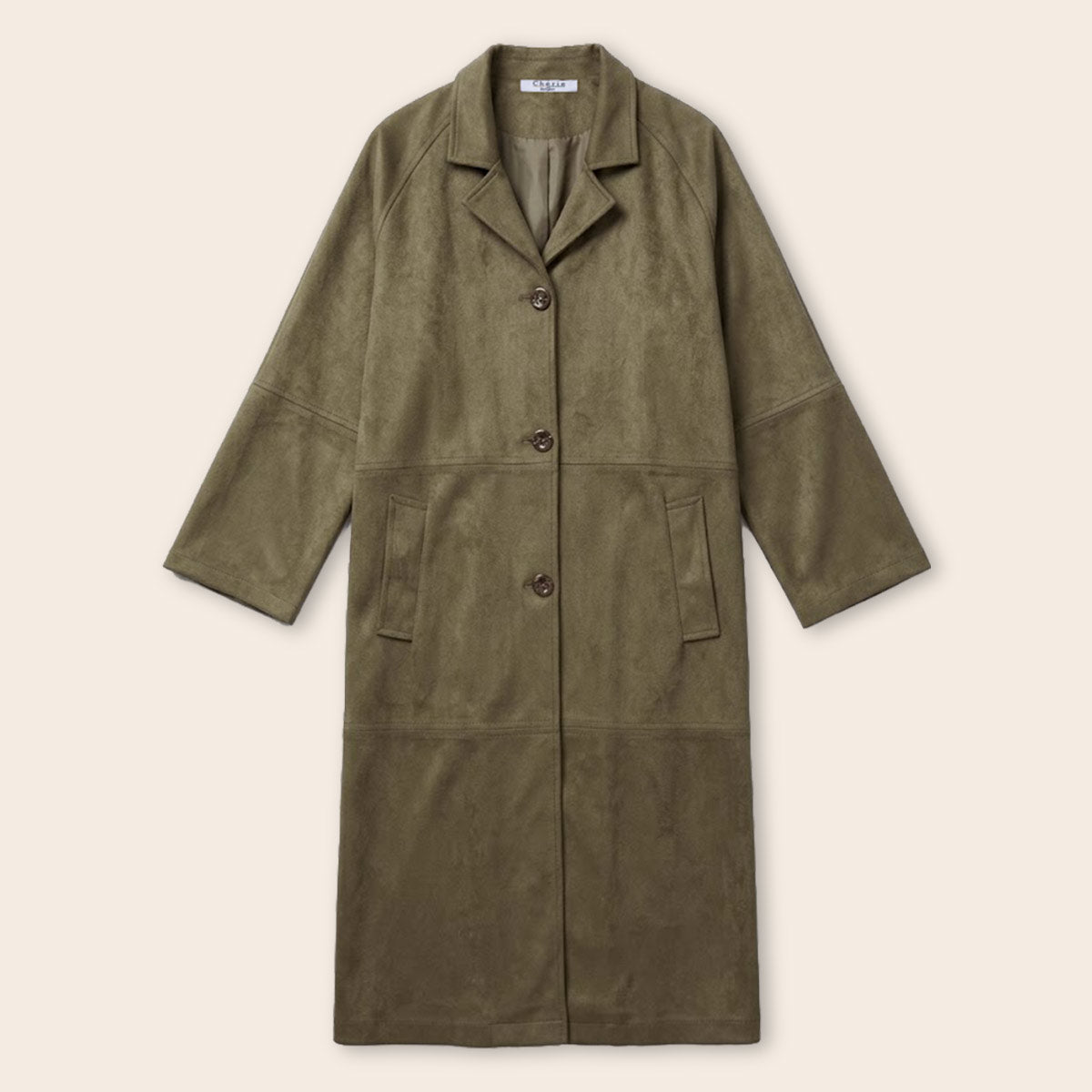 Women's Suede Over Coat (ORGSUD-7|1815)