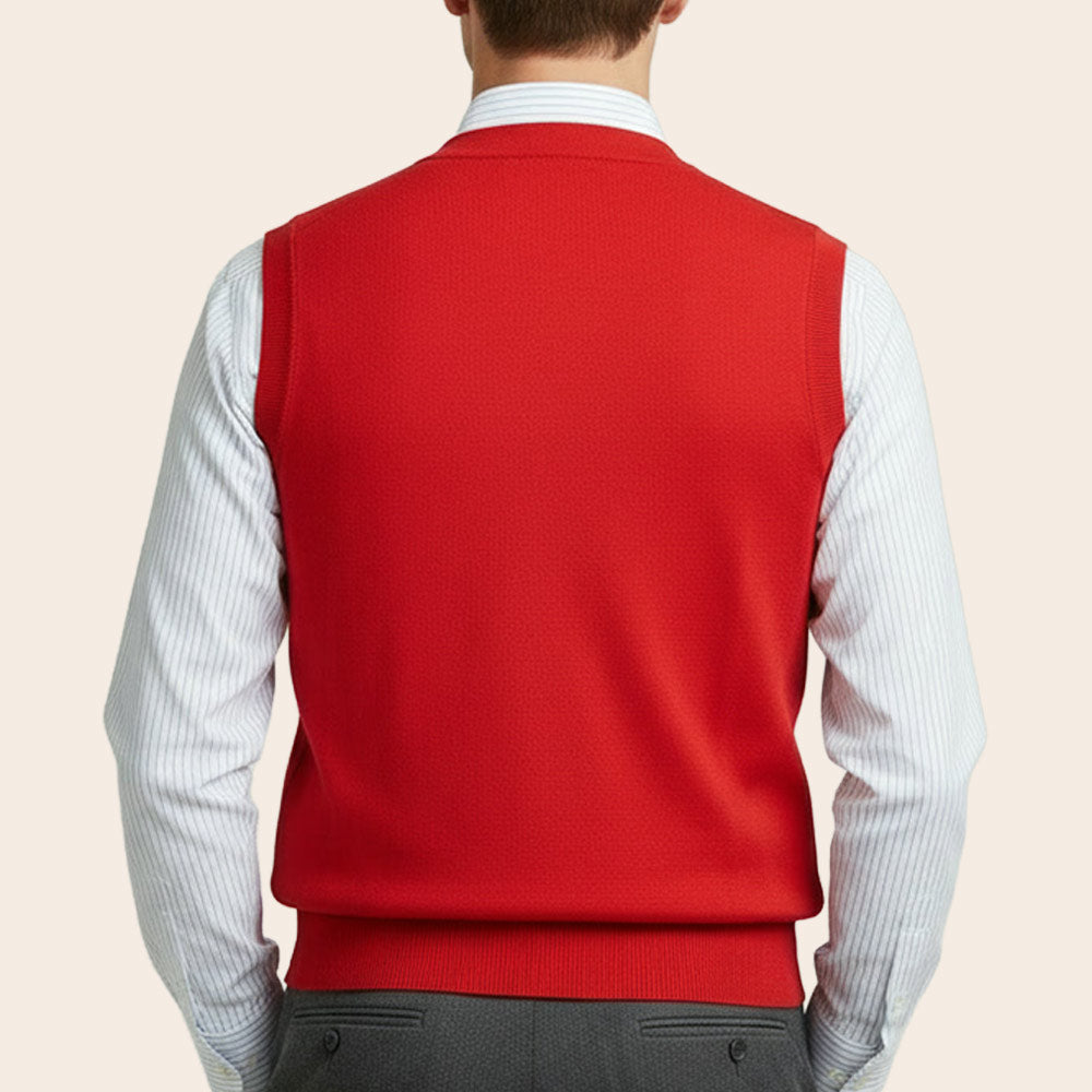 Men's Club Merino Cardigan (WPT-826|VNK/SLL)