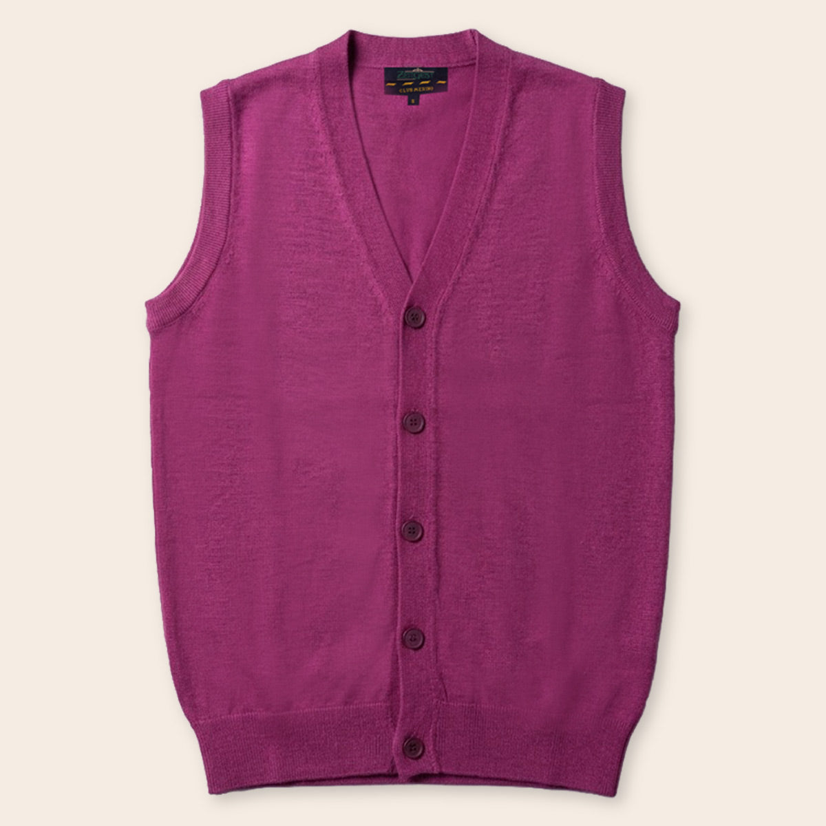 Men's Club Merino Cardigan (WPT-871|VNK/SLL)