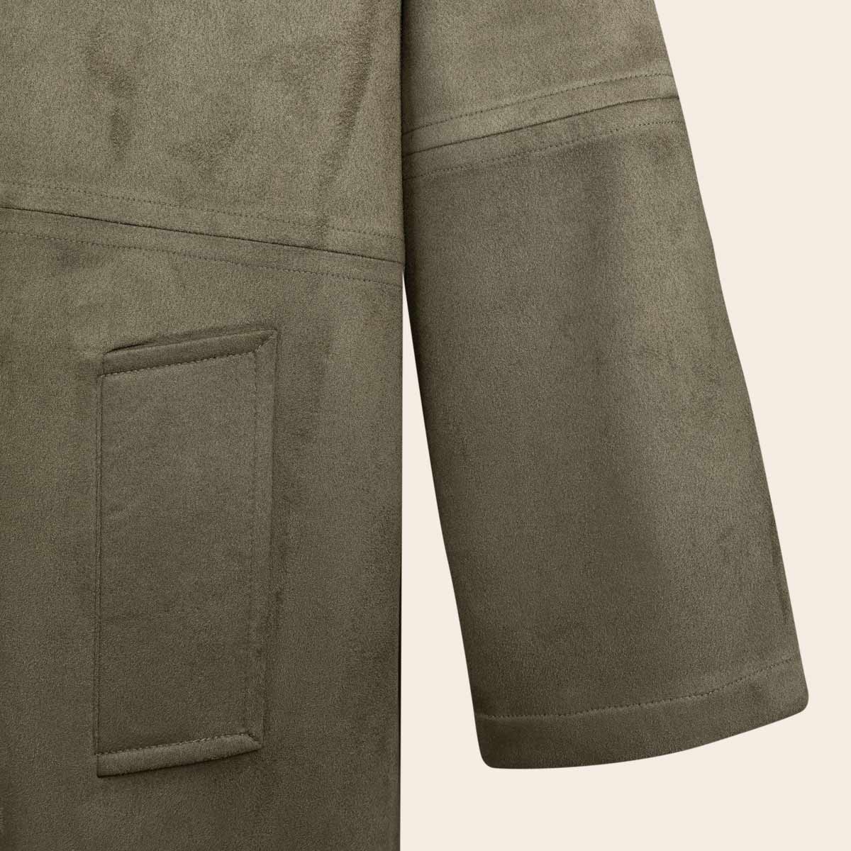 Women's Suede Over Coat (ORGSUD-7|1815)