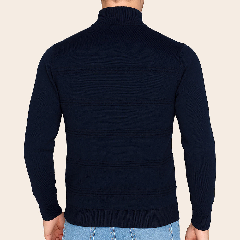 Men's Sweater (YARN-PKPVH32/2-50/50|CLR/FSL)