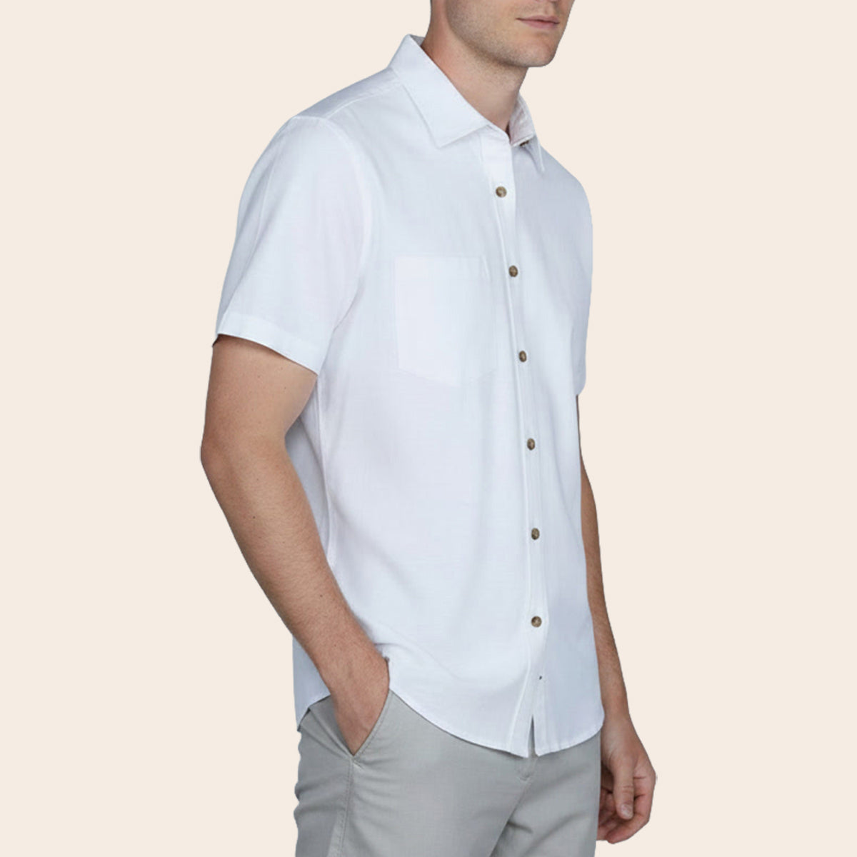 Men's Linen Fluer Bushirt (LINCFR-41|HSP/REG)