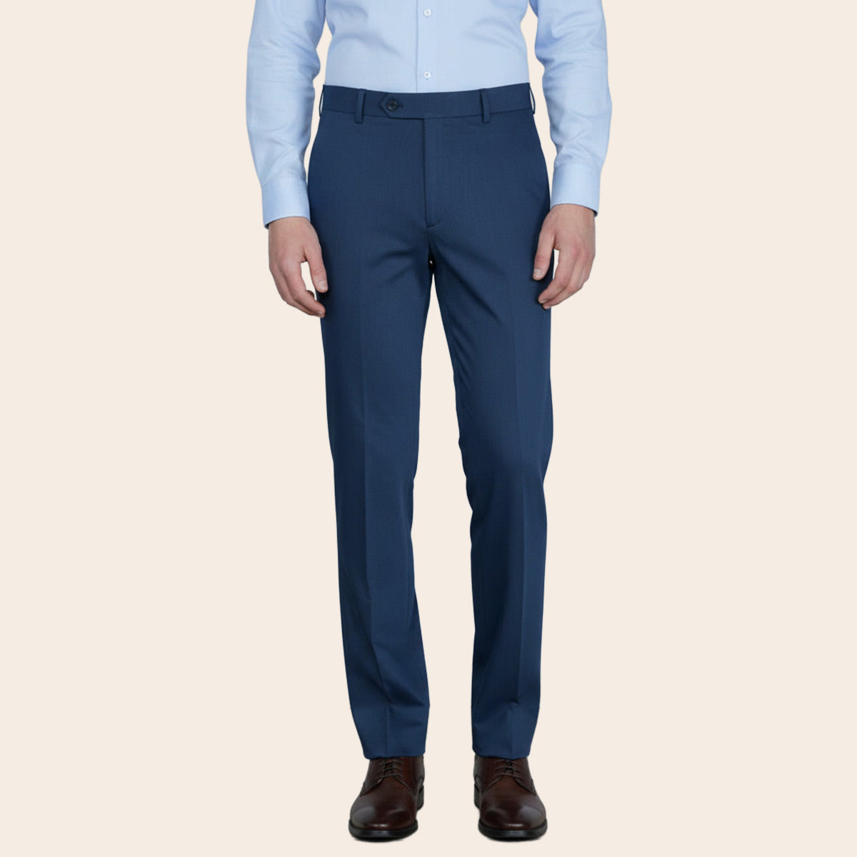 Men's Wool Rich Blend Trouser (STR-80|PTL)