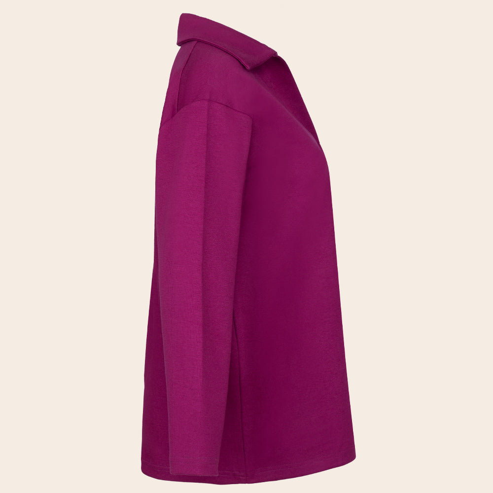 Women's Double Knit Collar Sweatshirt (CIL-3|U3551)