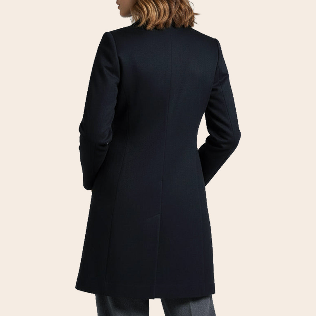 Women's Microfiber Half Coat (KNT-108|1114)