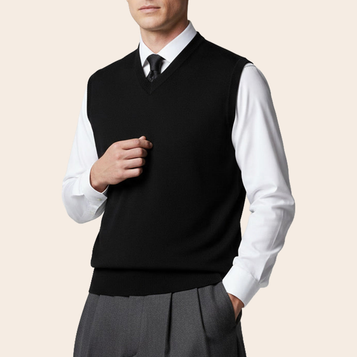 Men's Club Merino Sweater (PS-002|VNK/SLL)