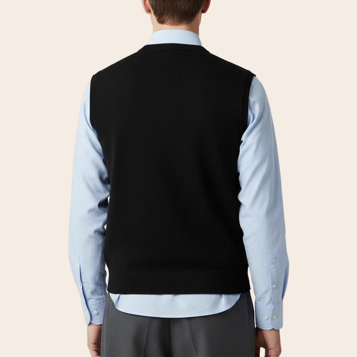 Men's Lambswool Country Sweater (QW-008|VNK/SLL)
