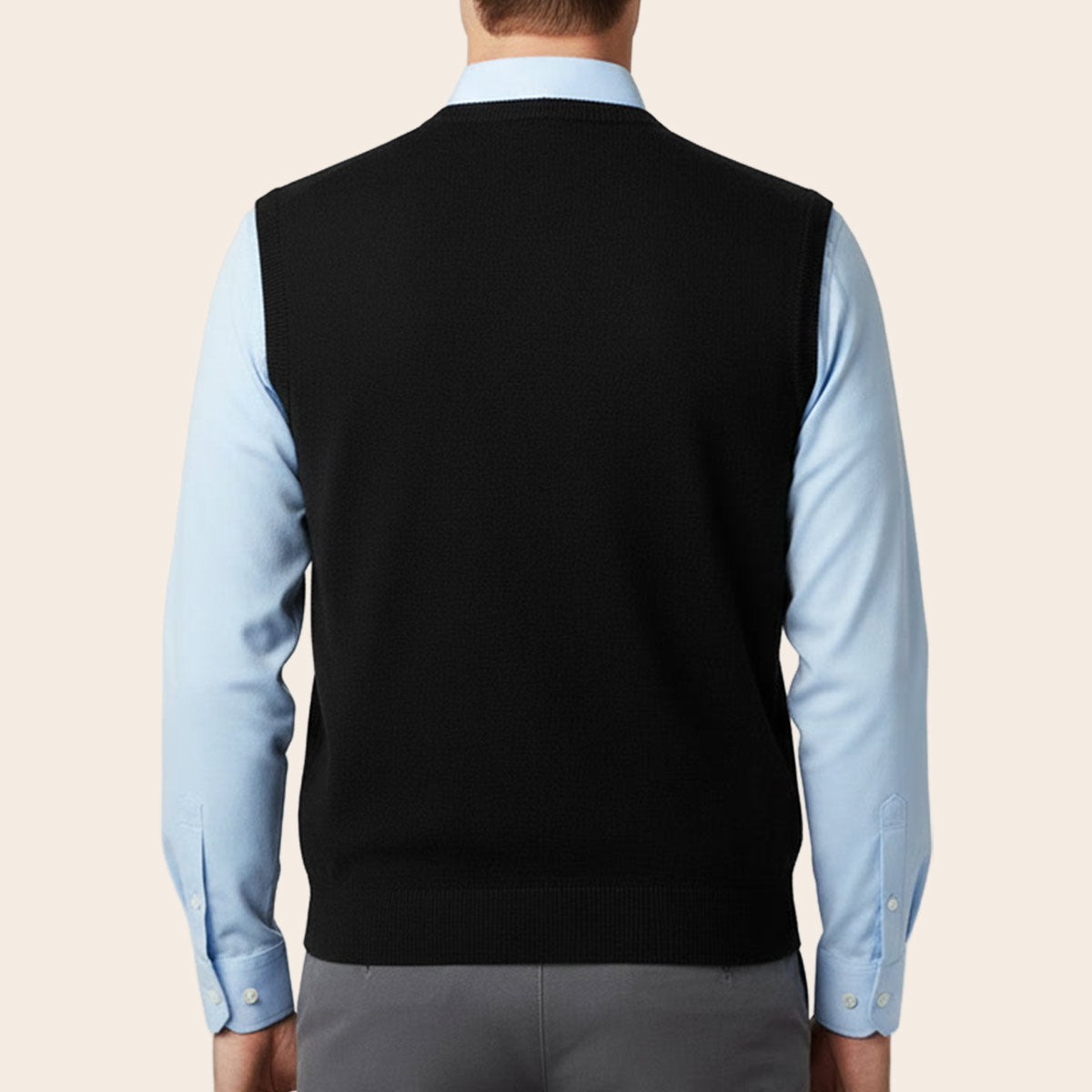 Men's Lambswool Country Sweater (LW-008|VNK/SLL)