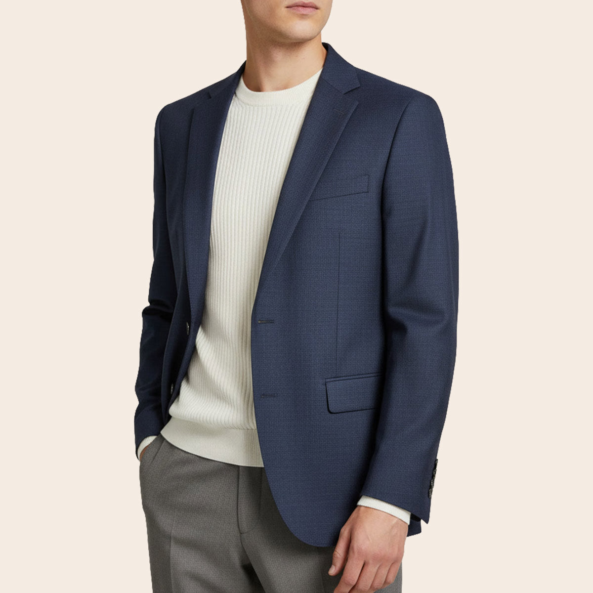 Men's Wool Blend Jacket (ABS-181|TLF18)