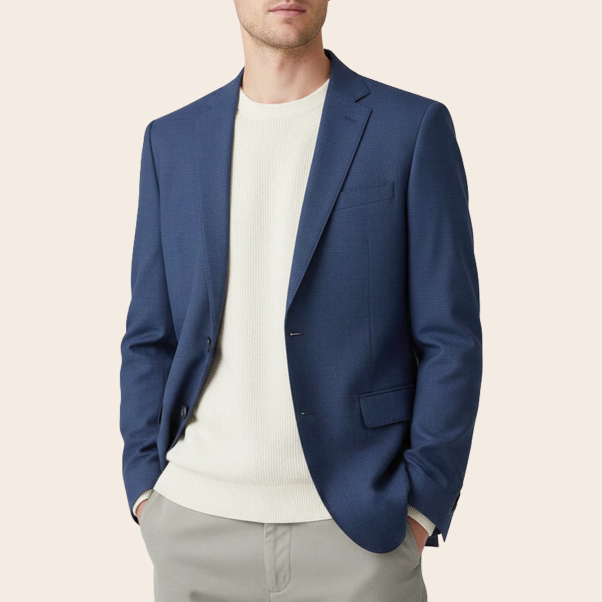 Men's Super Fine Wool Blend Jacket (ABS-190|TLF18)