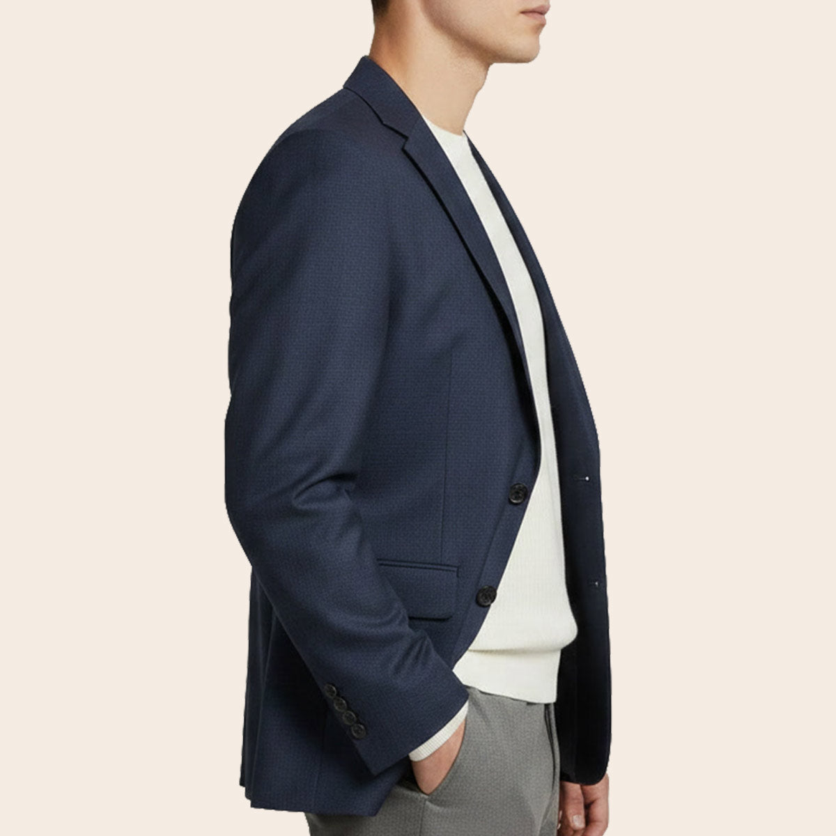 Men's Wool Blend Jacket (ABS-181|TLF18)