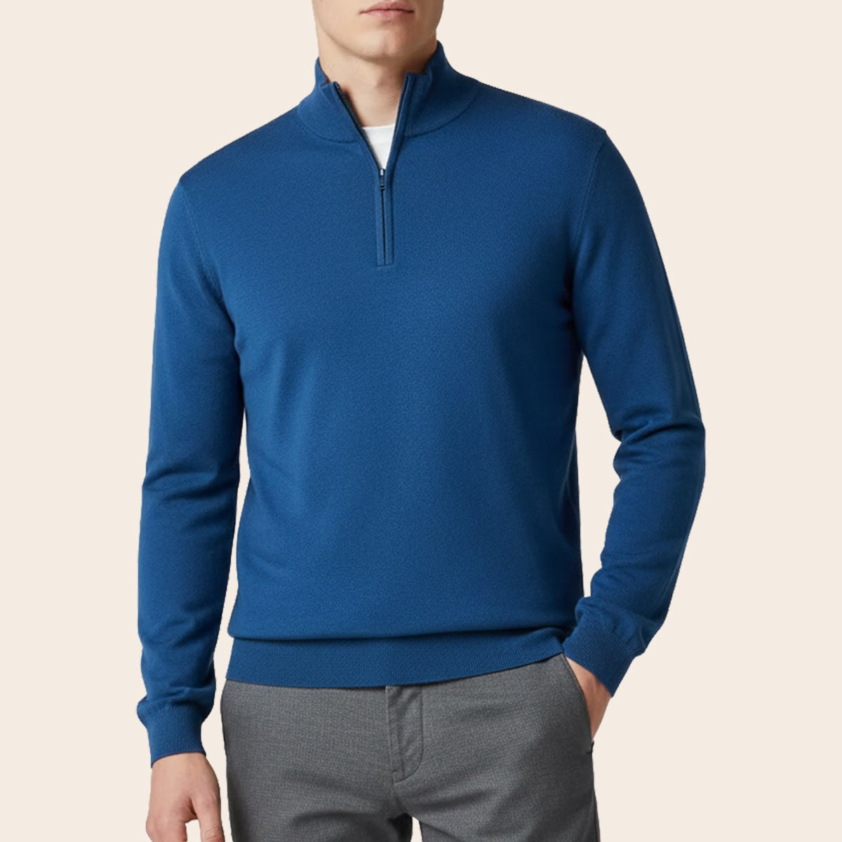Men's Club Merino Sweater (LY-9035|HNK/FSQ)