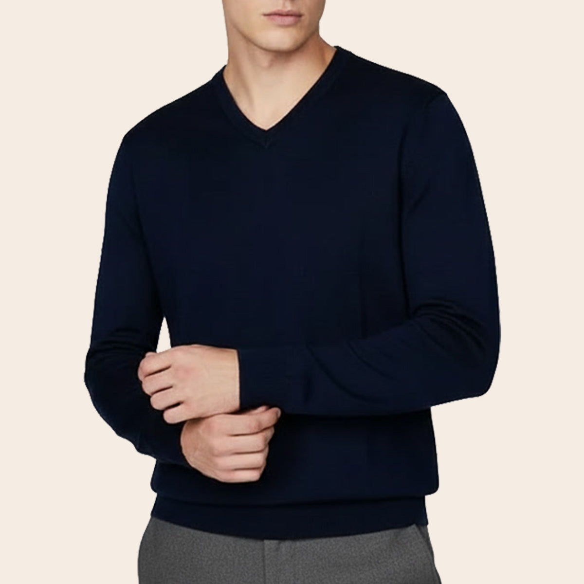 Men's Club Merino Sweater (LY-9052|VNK/FSL)