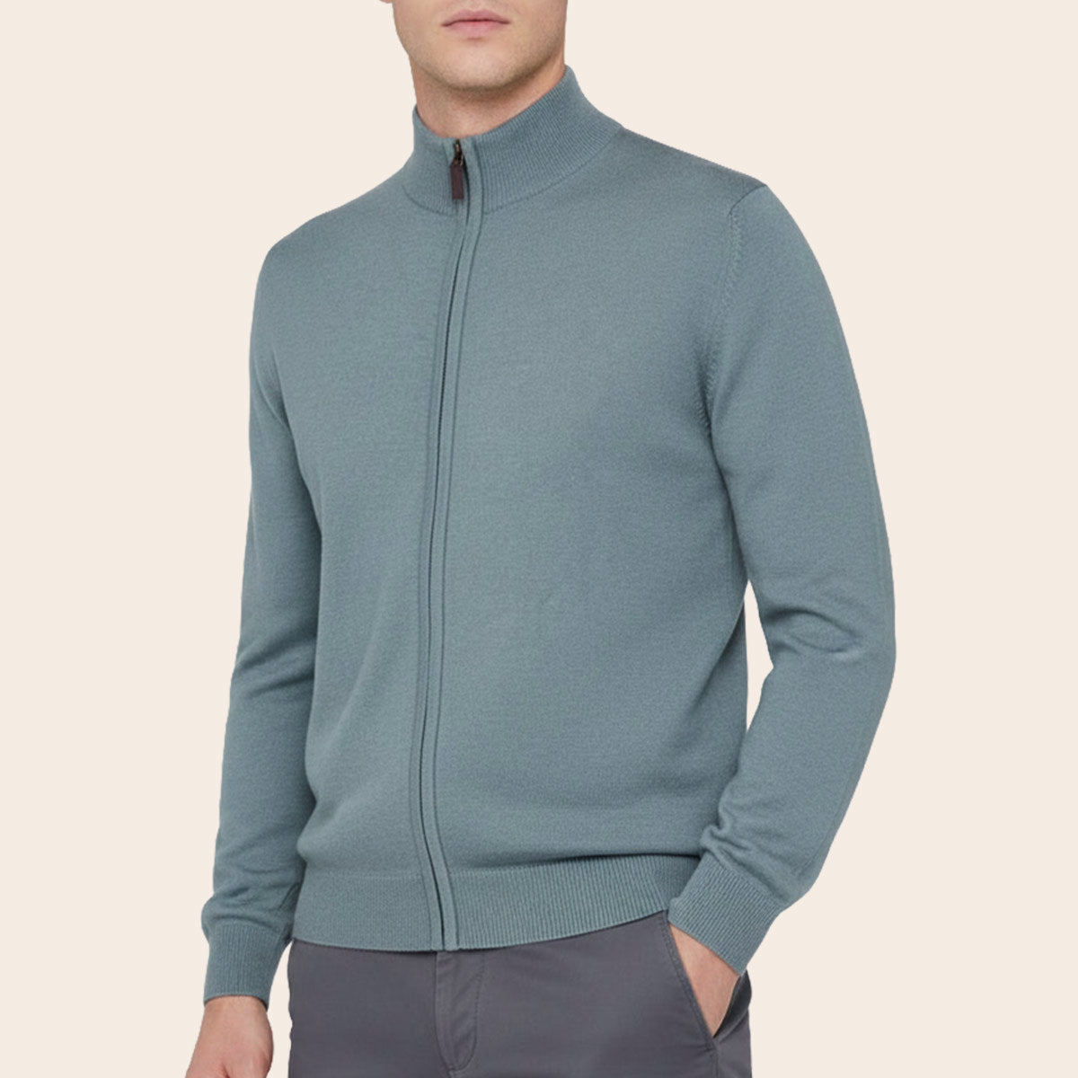 Men's Lambswool Country Cardigan (LW-076|HNK/FSZ)