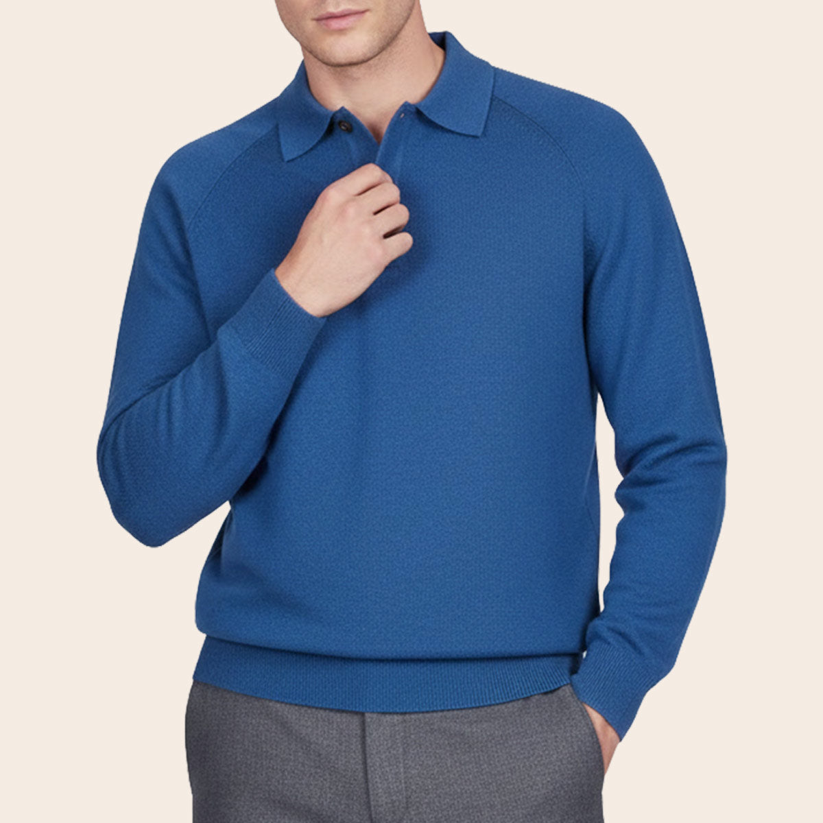 Men's Lambswool Country Sweater (LW-021|CLR/FSL)