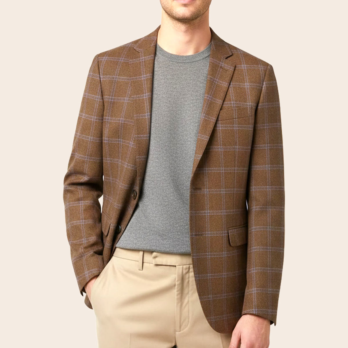 Men's Wool Blend Jacket (JTR-145|SLM)