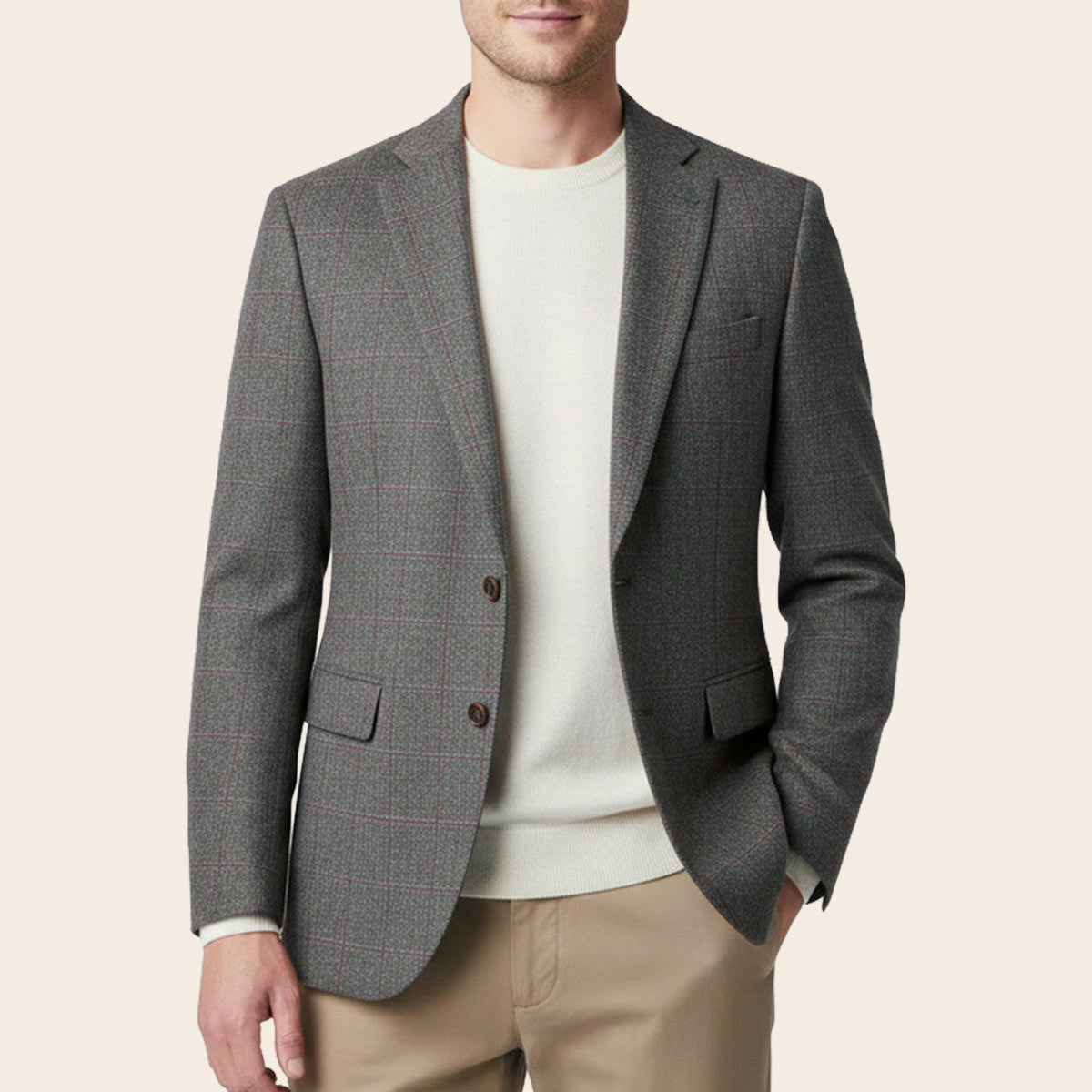 Men's Wool Blend Jacket (JWB-259|TLF18)